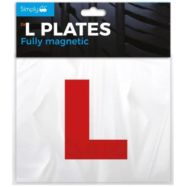 L-skilt magnetisk 2pk