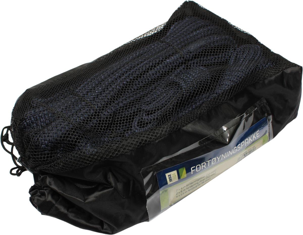 Fortøyningspakke marineblå 10mm 8pk