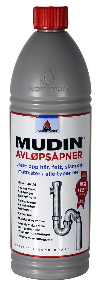 Avløpsåpner Mudin 1l
