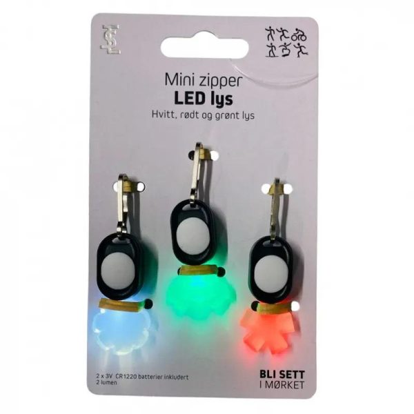 Led-lys med klips 3pk