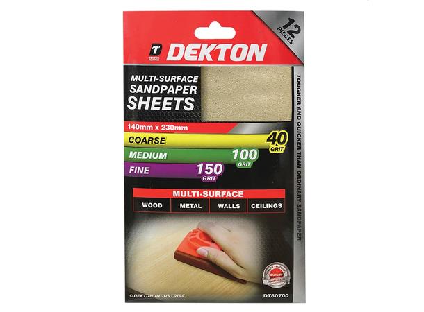 Sandpapir 12pk sortiment