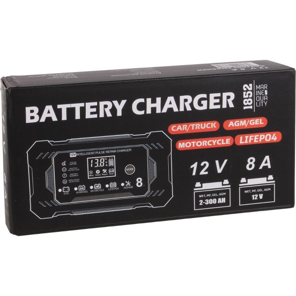 Batterilader 12v 8a