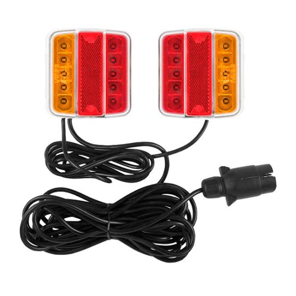 Baklyssett 7 pol m/led og magnetfeste