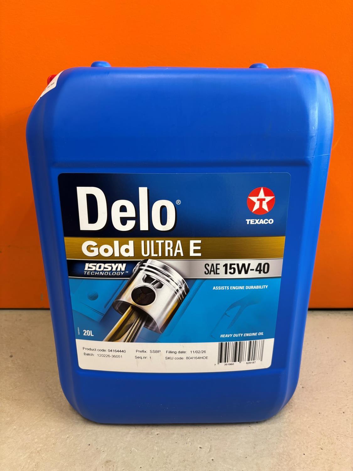 Motorolje 20 liter, mineralsk 15w40